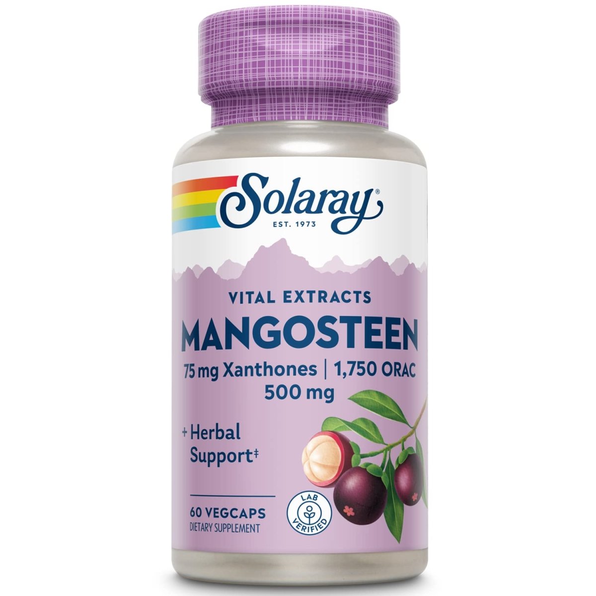 Solaray Guaranteed Potency Mangosteen Peel Extract - 60 Veg Caps