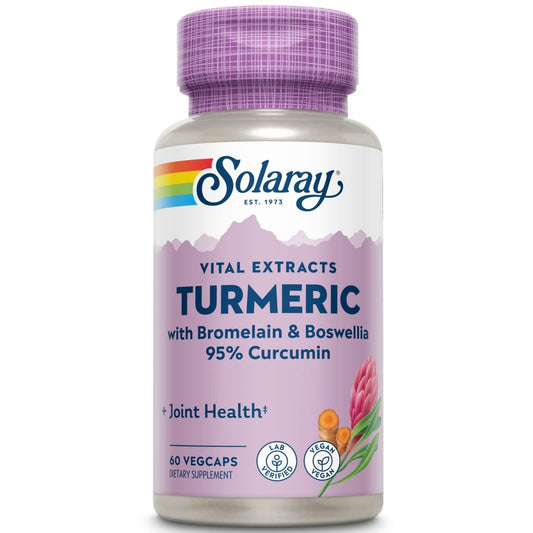 SOLARAY - Guaranteed Potency Turmeric Root Extract, 200 mg 60 Capsules