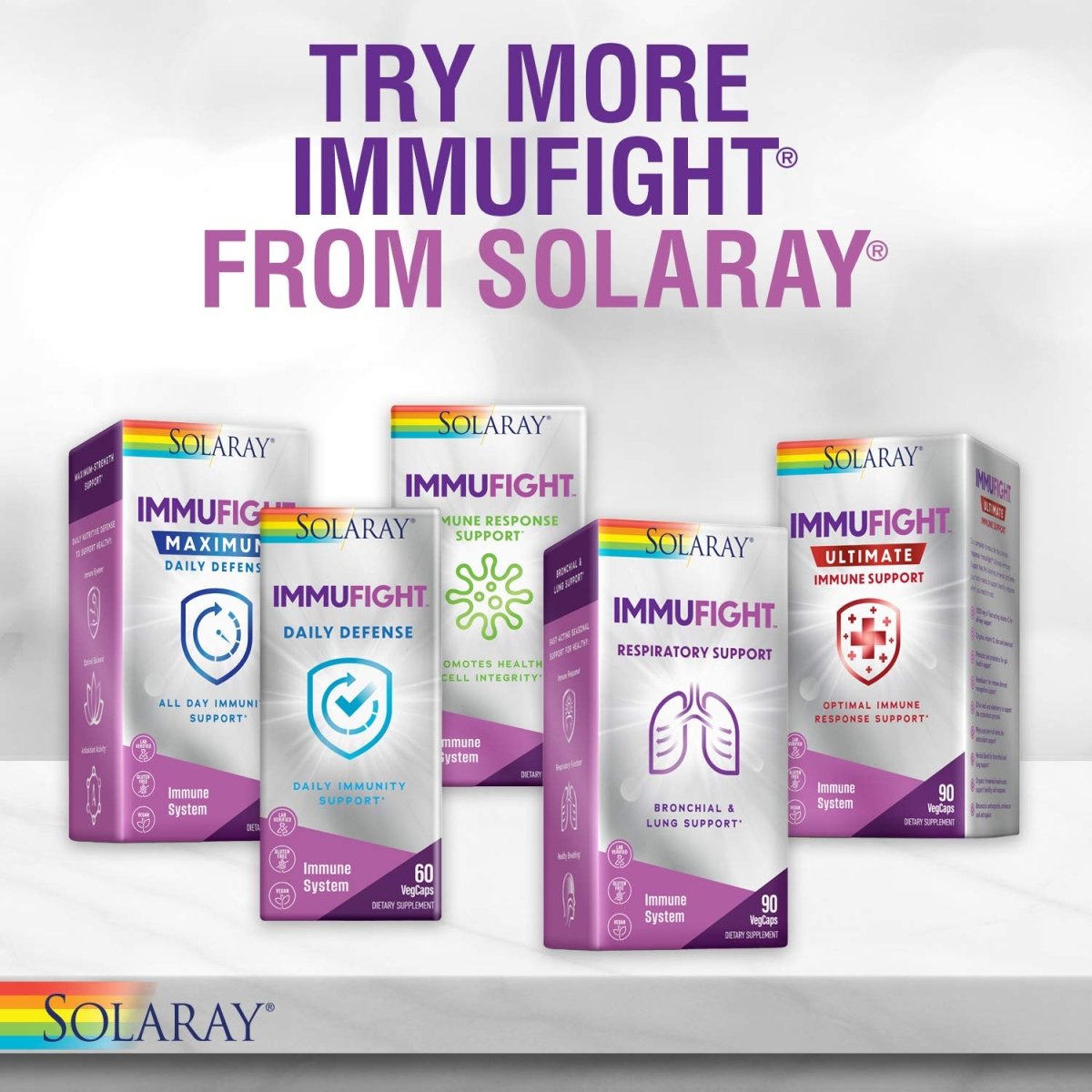 SOLARAY Immufight Daily Defense 60ct, 30 Serv.