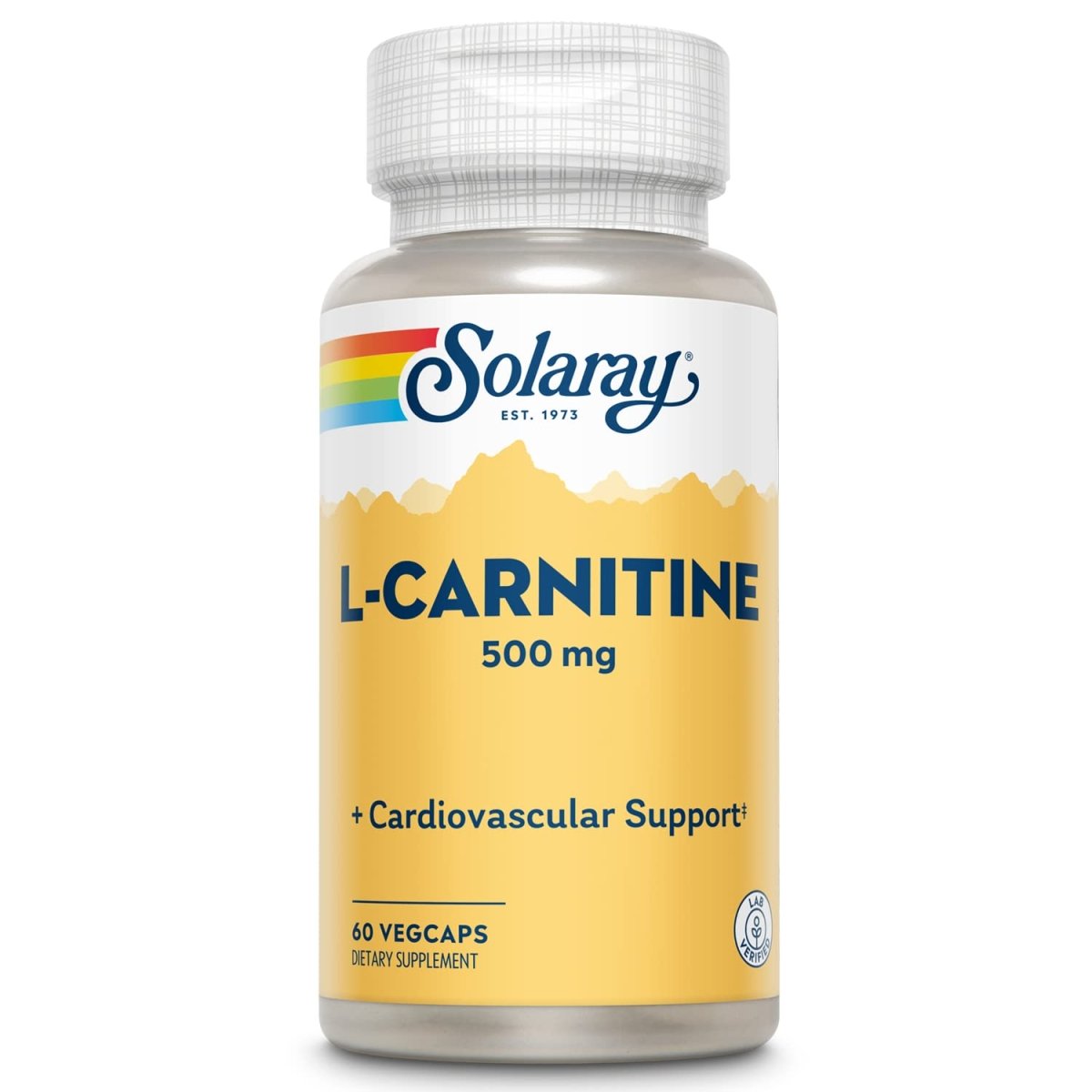 SOLARAY L-Carnitine Veg Cap (Btl-Plastic) 500mg 60ct