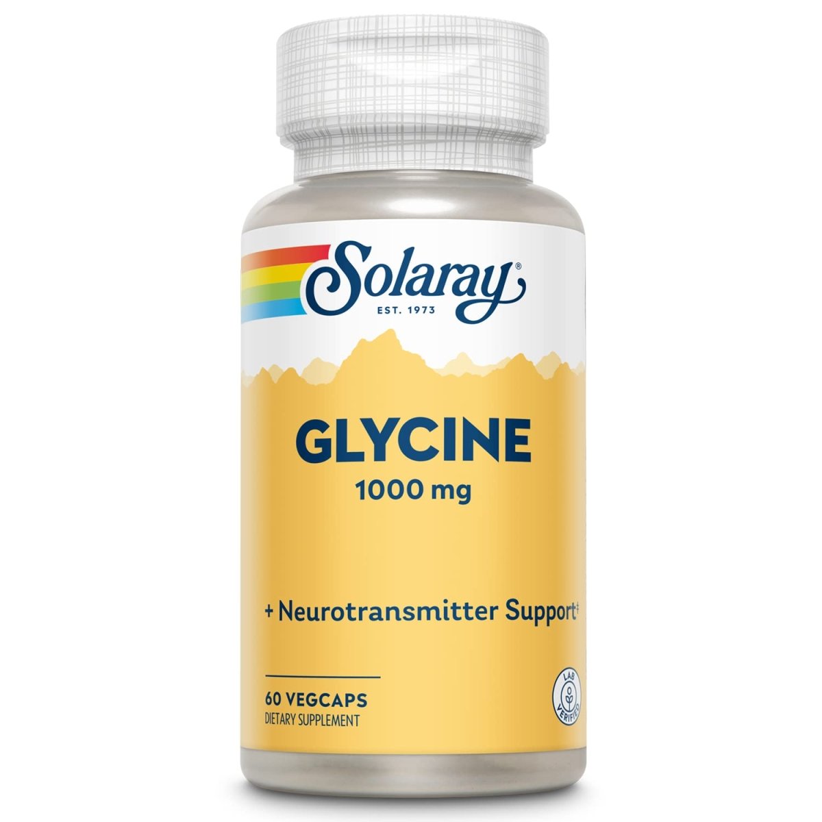 SOLARAY L-Glycine, Veg Cap (Btl-Plastic) 60ct