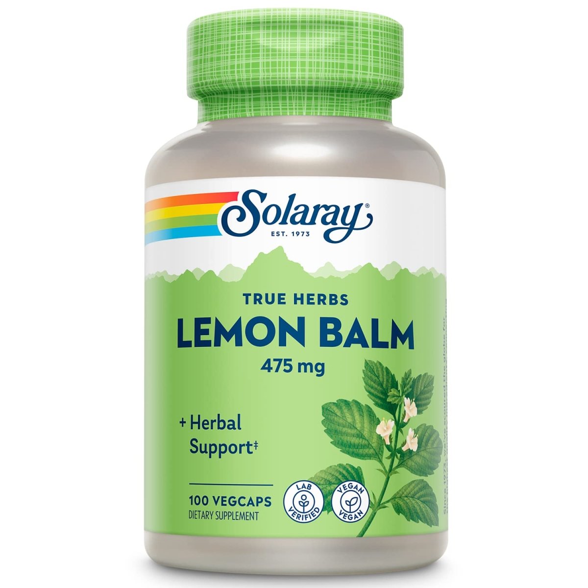 SOLARAY Lemon Balm Aerial 475mg 100 CT
