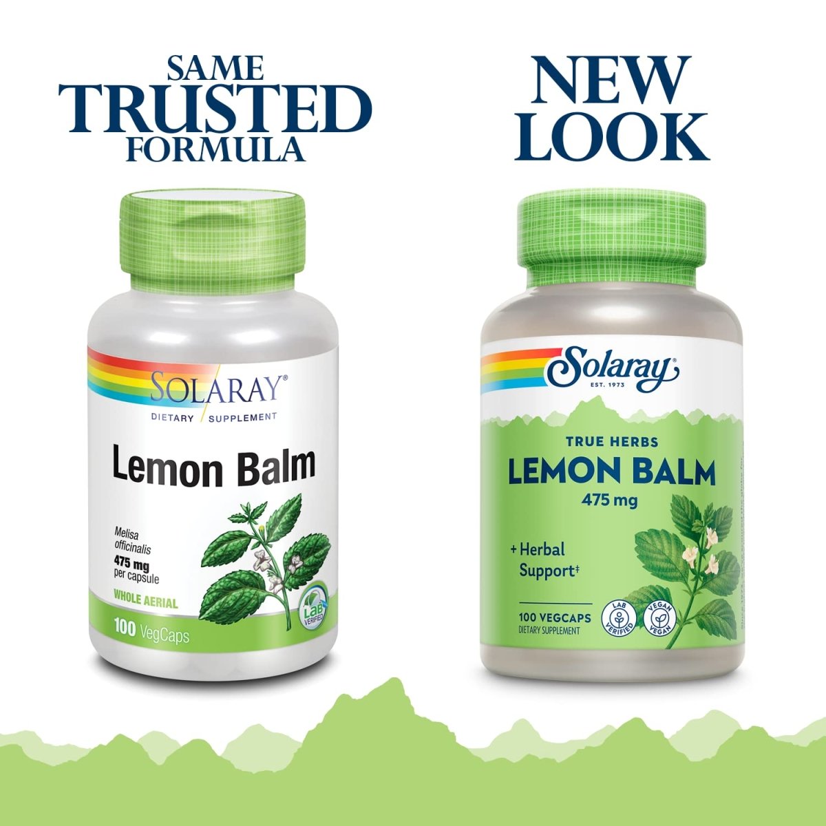 SOLARAY Lemon Balm Aerial 475mg 100 CT