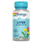 Solaray Liver Blend SP-13, Traditional Liver Cleanse Detox & Repair Support with Milk Thistle, Dandelion, Burdock, Artichoke Leaf, Kelp, Peppermint, and Trace Minerals, 100 Servings, 100 VegCaps