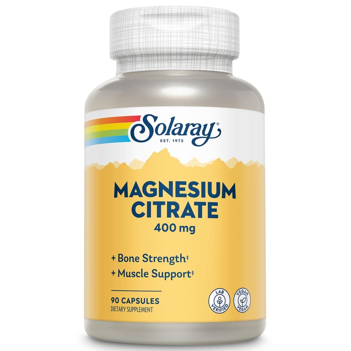 Solaray Magnesium Citrate 400mg 90 Count
