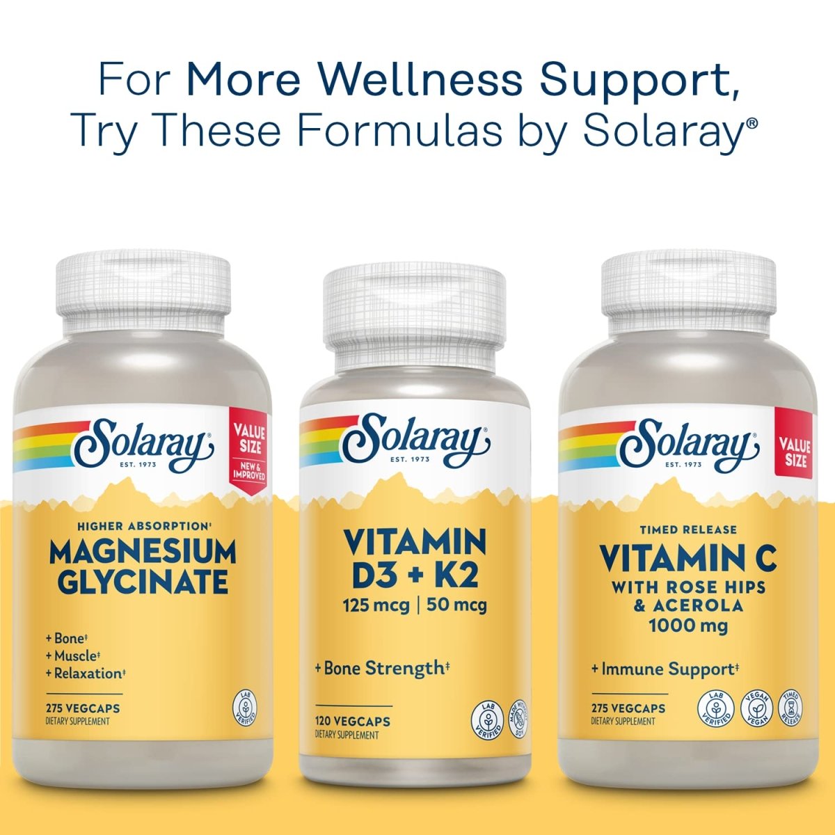SOLARAY Mega Vitamin B-Stress, 120 VegCaps