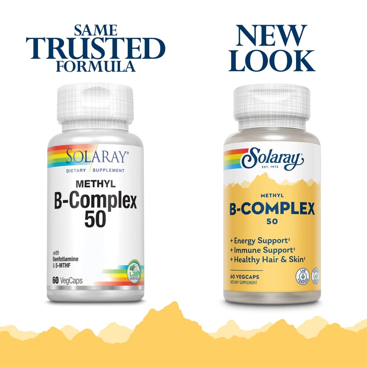 SOLARAY Methyl B-Complex 50mg 60 VegCaps