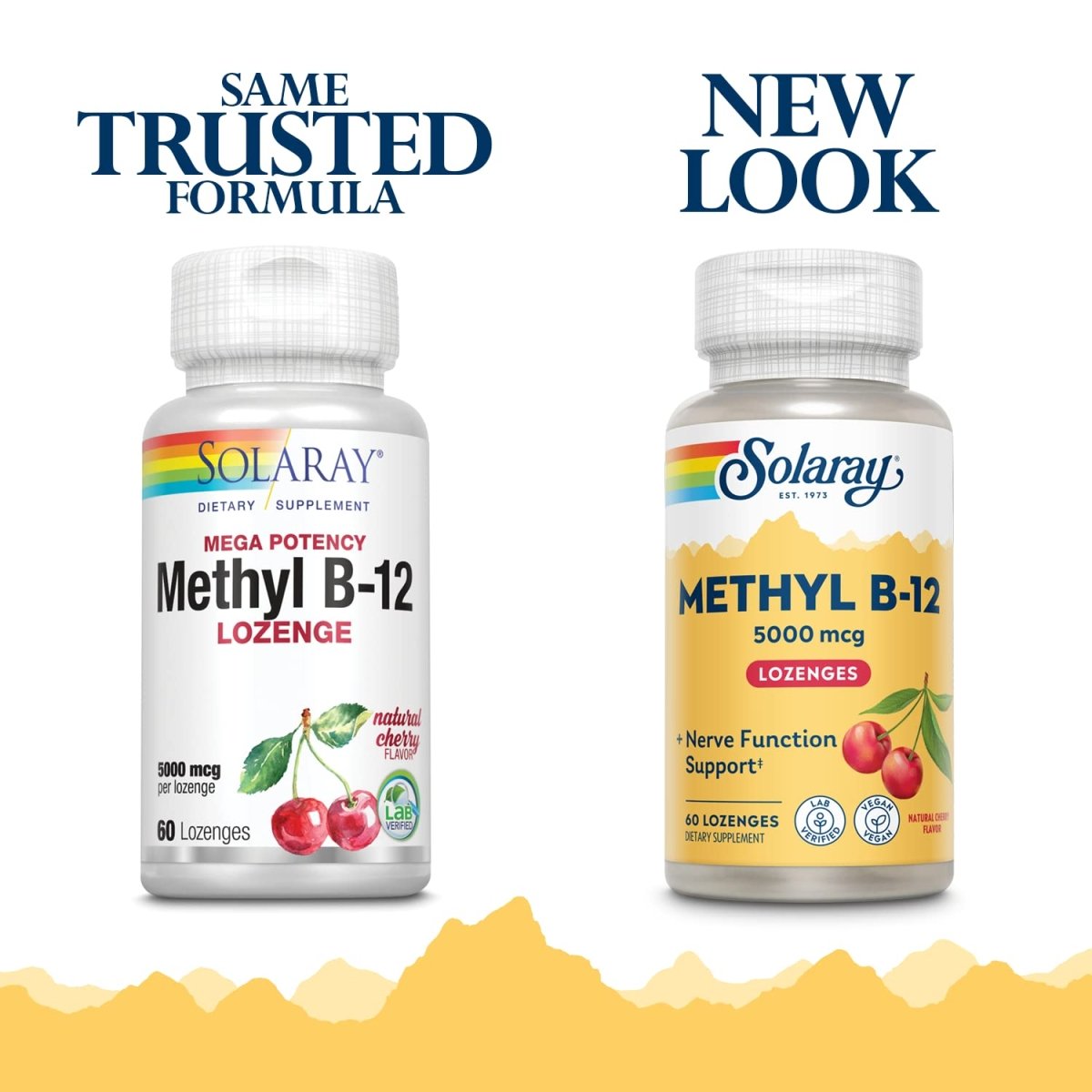Solaray Methyl B12, Lozenge, Cherry (Btl-Plastic) 5000mcg 60ct