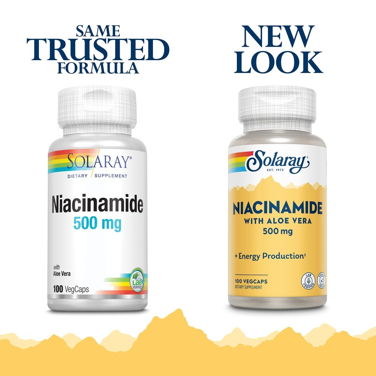 SOLARAY Niacinamide 500 mg Energy Metabolism, Circulation, Nerve & Skin Health Support, 100 CT
