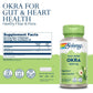 Solaray Okra Fruit 400mg Healthy Digestion & Cardiovascular Function Soluble Fiber Including Gums & Pectins Non-GMO & Vegan 100 VegCaps