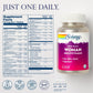 Solaray Once Daily Woman Multivitamin with Iron, Women's Multivitamin with Hair, Skin & Nails Blend, Enzyme Blend & Whole Food Base, Healthy Energy, Immune & Digestion Support, 90 Servings, 90 VegCaps