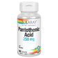 SOLARAY Pantothenic Acid 250mg - 100CT