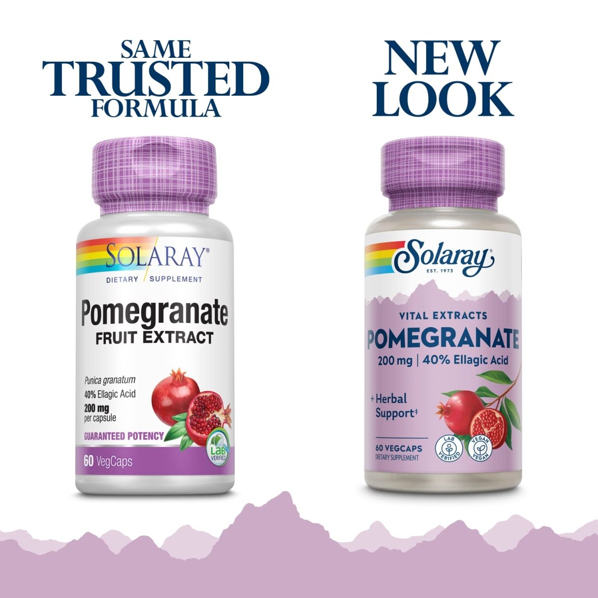 SOLARAY Pomegranate Extract, 200 mg 60 Count