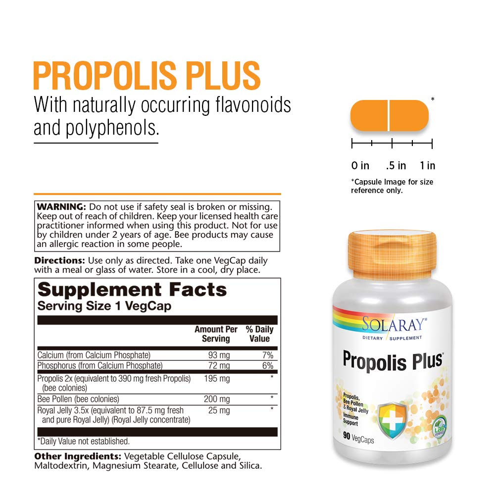 SOLARAY Propolis Plus 90 VegCaps
