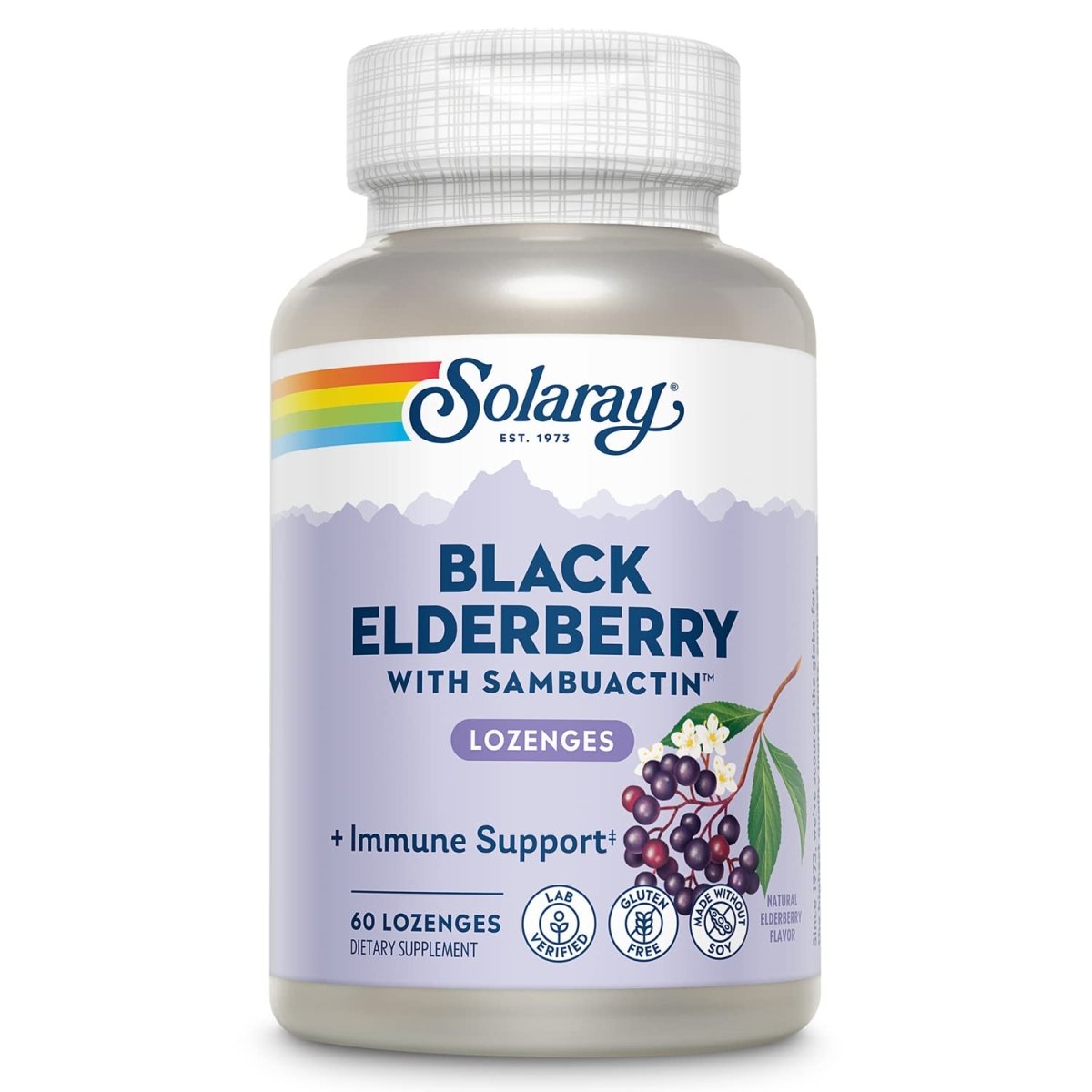 Solaray - Sambuactin Elderberry Extract, 60 Lozenges