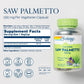SOLARAY Saw Palmetto Berry 580 mg - 180 VegCaps - Healthy Prostate and Urinary Tract Support for Men and Women