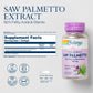SOLARAY Saw Palmetto Extract - Prostate Health and Urinary Tract Support - 136 mg Fatty Acids and Sterols - Lab Verified, 60-Day Money-Back Guarantee (30 Servings, 30 Softgels)