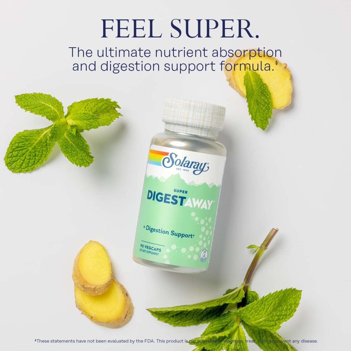 Solaray Super Digestaway Digestive Enzymes - 90 VegCaps