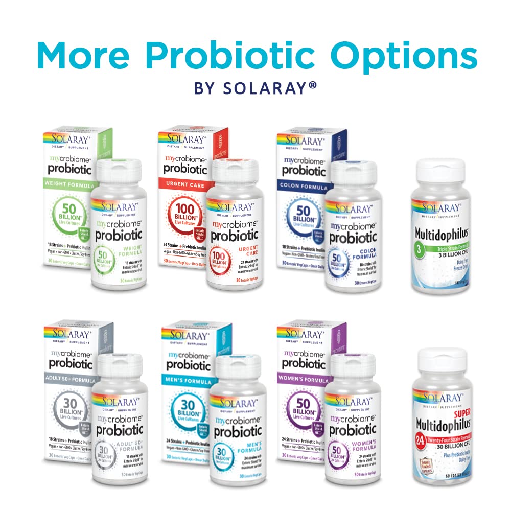 SOLARAY Super Multidophilus 24 Strain Probiotic 30 Billion CFU