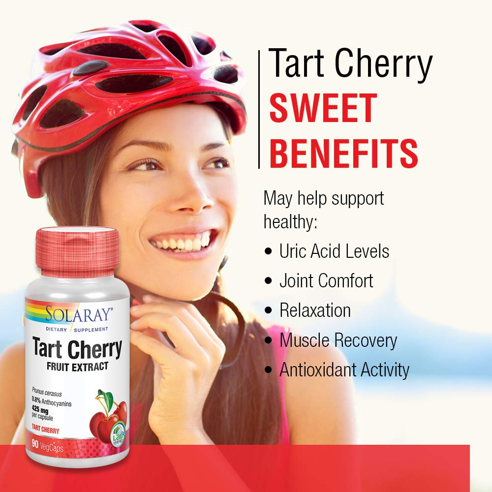 SOLARAY Tart Cherry Fruit Extract 425mg 90 VegCaps