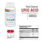 Solaray Total Cleanse Uric Acid, Tart Cherry, Bromelain, Quercetin and More, Joint Comfort Support, Vegan, 60 Caps