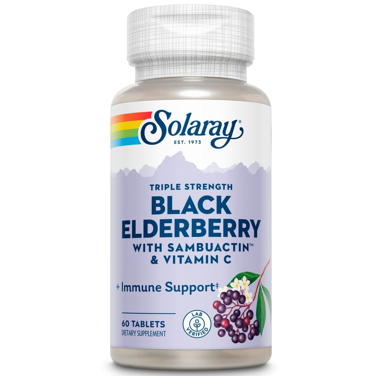 SOLARAY Triple Strength Sambuactin 1200 mg Tablets 60 Count