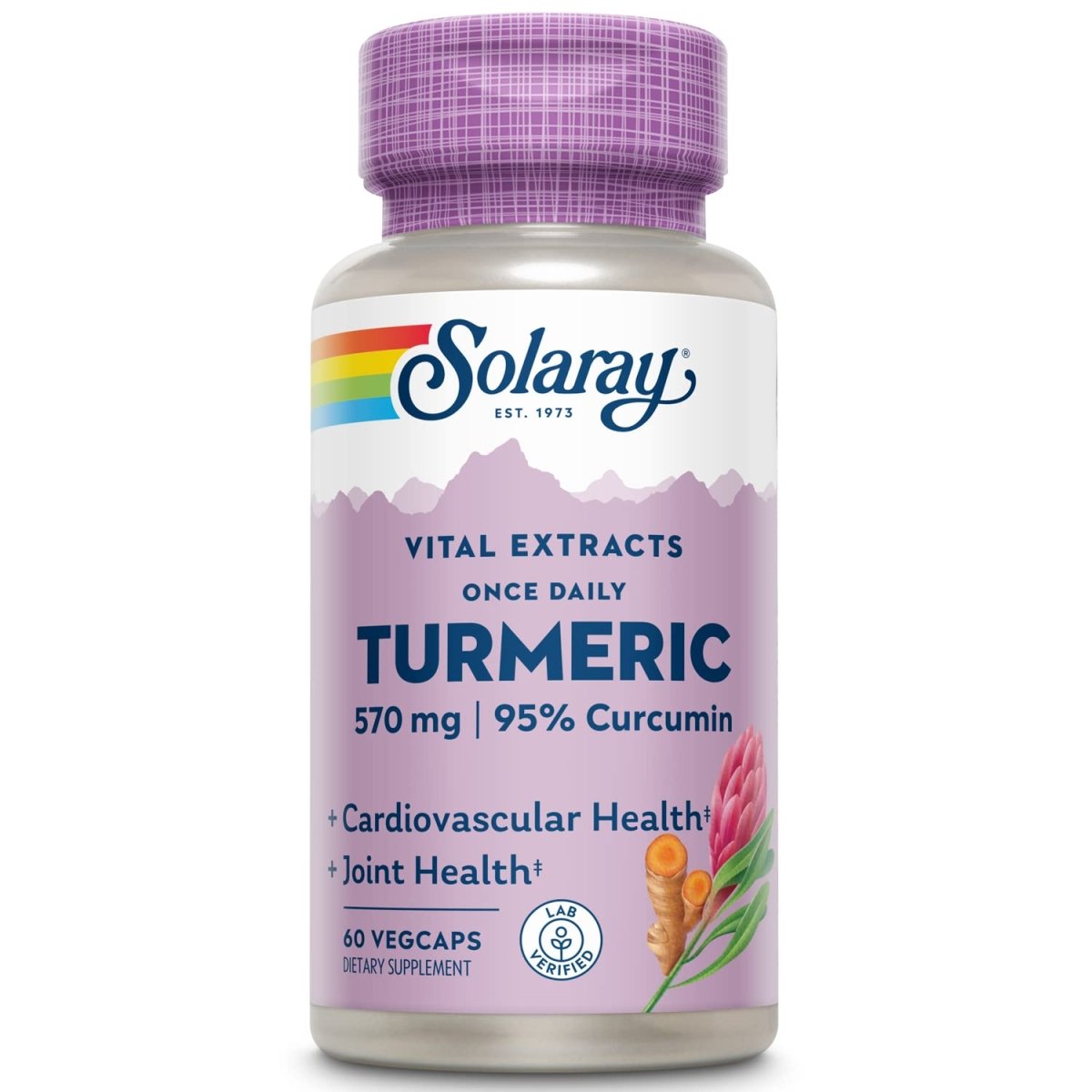 SOLARAY Turmeric Root Extract 600mg 60 VegCaps