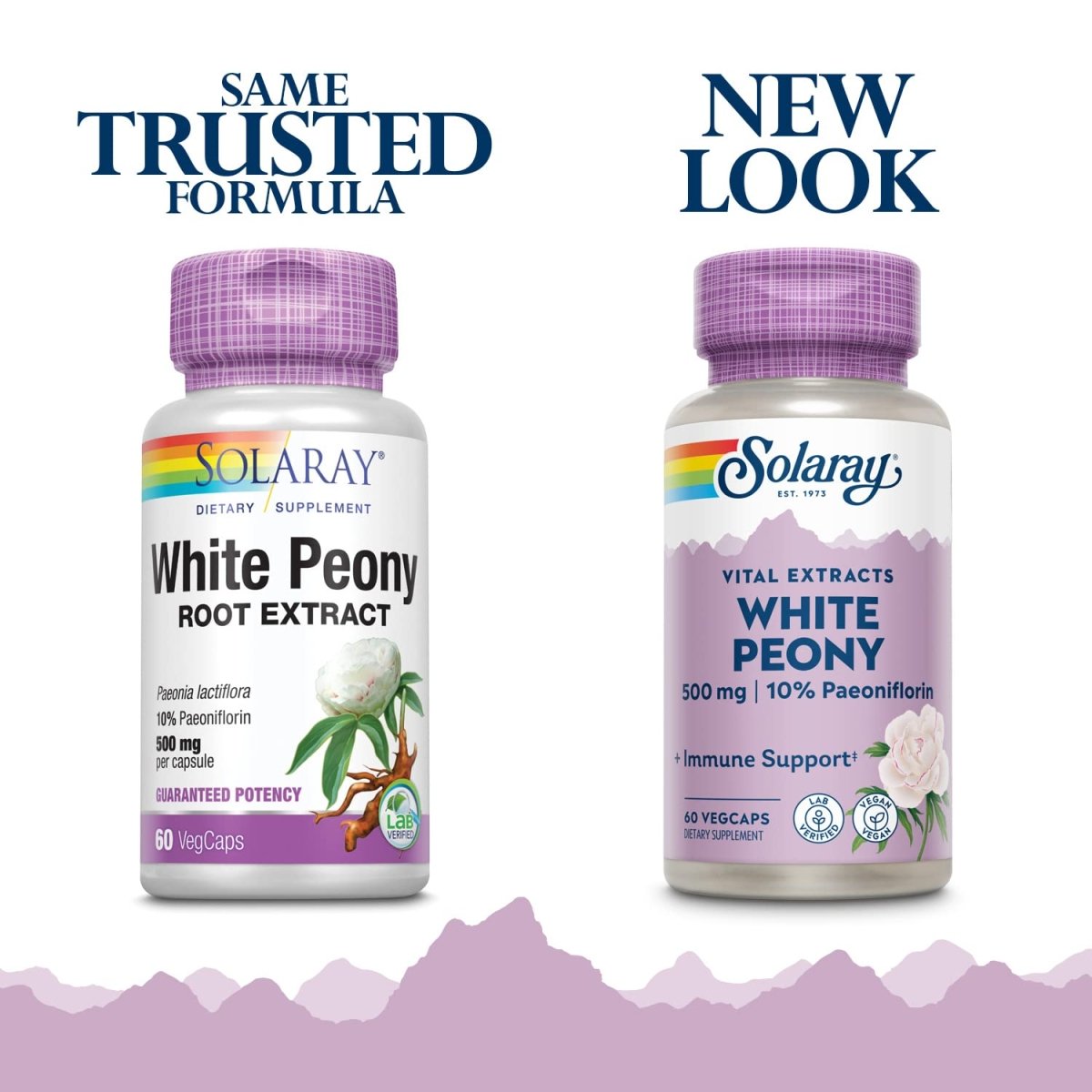 SOLARAY White Peony Root Extract 60 VegCaps