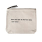 Happy Girls (Audrey Hepburn Quote) Canvas Zip Bag