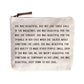 She Was Beautiful Quote Canvas Zip Bag