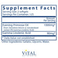 Vital Nurtrients Evening Primrose Oil 250 Softgels