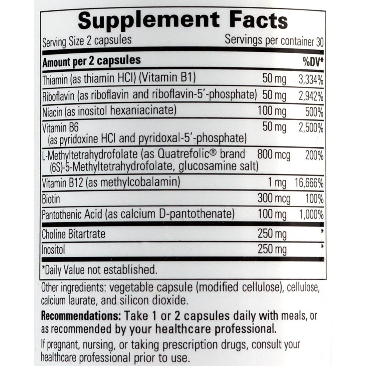 Vitamins & Minerals Active B-Complex Dairy Free