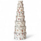 Round Handmade Recycled Paper Mice & Ornaments Nesting Gift Boxes | 8 Sizes