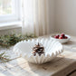 Matte White Ripple Ceramic Decorative Dish | 2 Sizes
