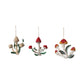 Handmade Wool Felt Mushroom Ornament with Applique & Embroidery