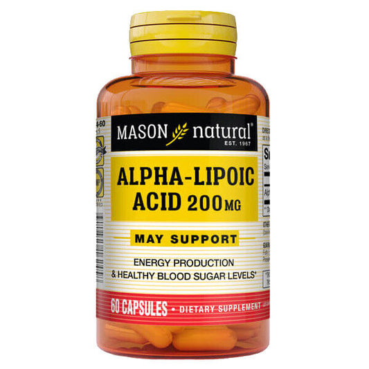 Alpha-Lipoic Acid 200mg 60 Caps Mason Natural