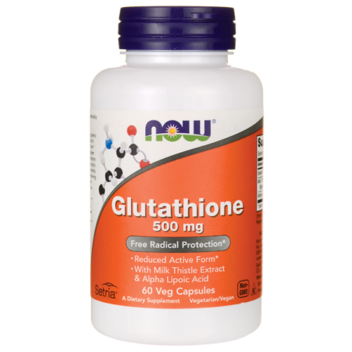 Now Foods GLUTATHIONE 500mg 30Caps L-Glutathione/Alpha Lipoc Acid ALA Kosher