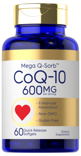 CoQ10 600mg 60gels Enhanced Absorption Non-GMO/Gluten Free/No Preservatives
