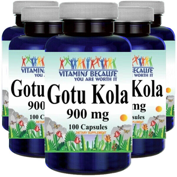 Gotu Kola 900mg 5X100 Capsules Centella Asiatica Aerial