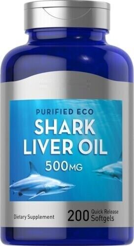 Eco Shark Liver Oil 500 mg/Squalene/Alkoxyglycerols 200Caps
