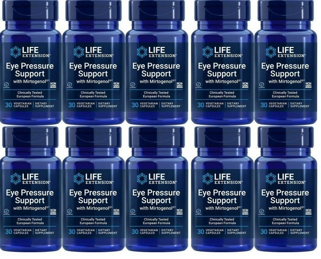 Life Extension Eye Pressure Support with Mirtogenol® – 10x30 Caps | Best Value Bulk Pack