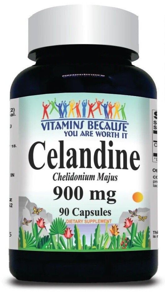 Celandine 900mg 90 Caps Chelidonium majus