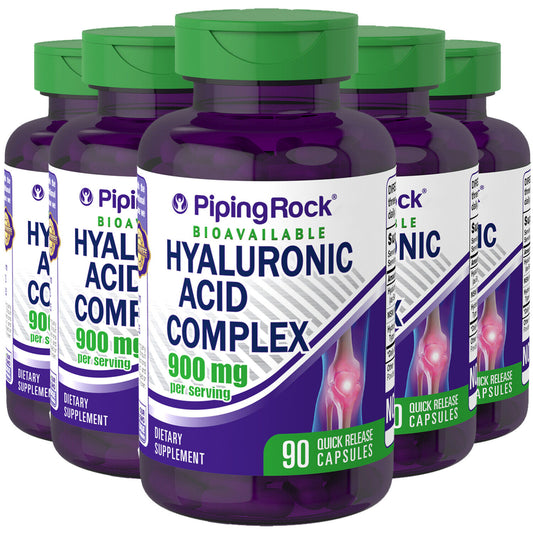 Hyaluronic Acid Complex 900mg 5X90 Caps Hydrolyzed Collagen Type 1 & 3 MSM