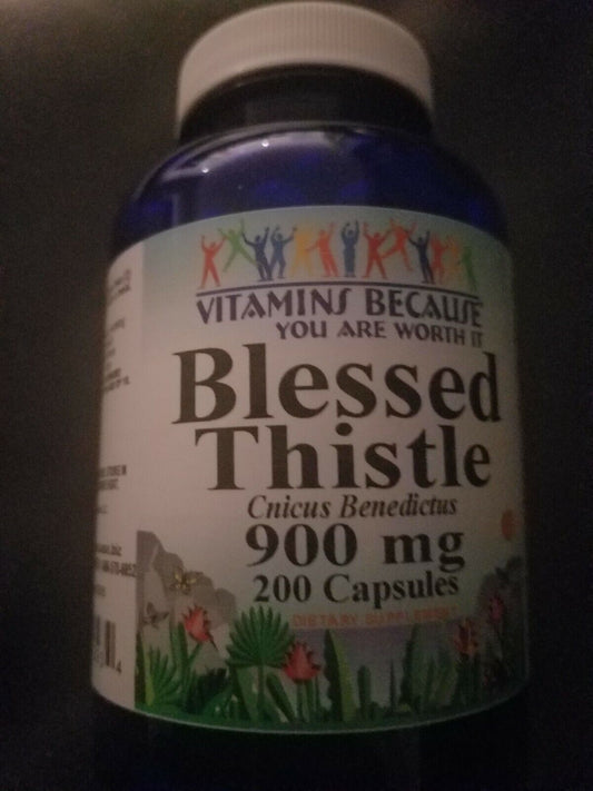 Blessed Thistle Extract 900mg Highest Potency Cnicus Benedictus 200Caps