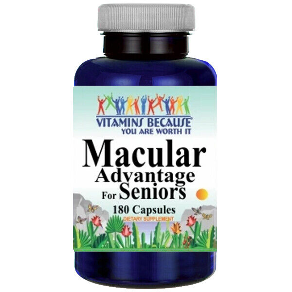 Macular Advantage Seniors Eye Care Lutein 40mg/L-Glutathione/Billberry 180Caps
