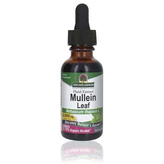 Nature s Answer Mullein  2000 mg 1 fl oz 30 ml  Kosher Lowest Organic Alcohol