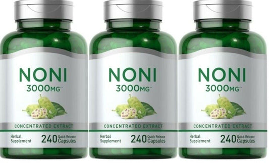 Noni 3000mg 3X240 Capsules (Morinda citrifolia) Highest Potency