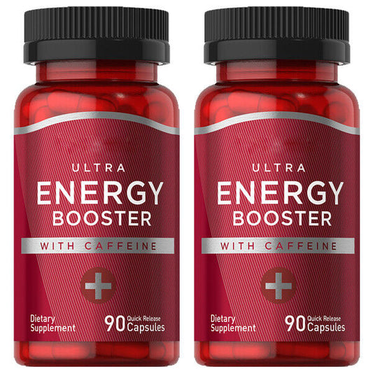 Ultra Energy Booster 2X90 Caps Ginseng/Guarana/Gotu/Bee Pollen Piping
