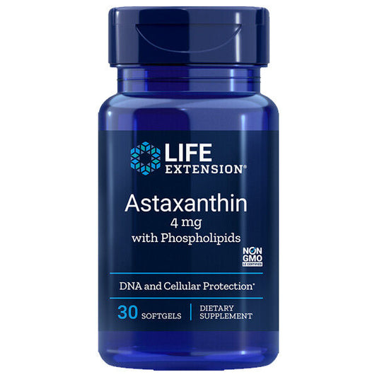 Astaxanthin with Phospholipids Life Extension - Haematococcus pluvialis algae