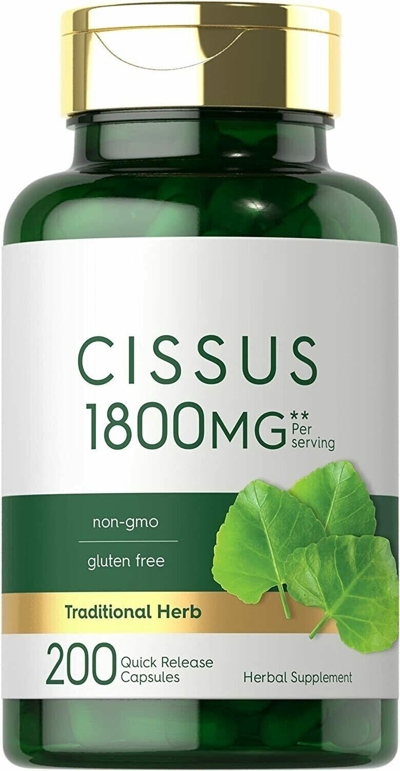 Cissus Quadrangularis Capsules 1800mg 200 Caps Non-GMO